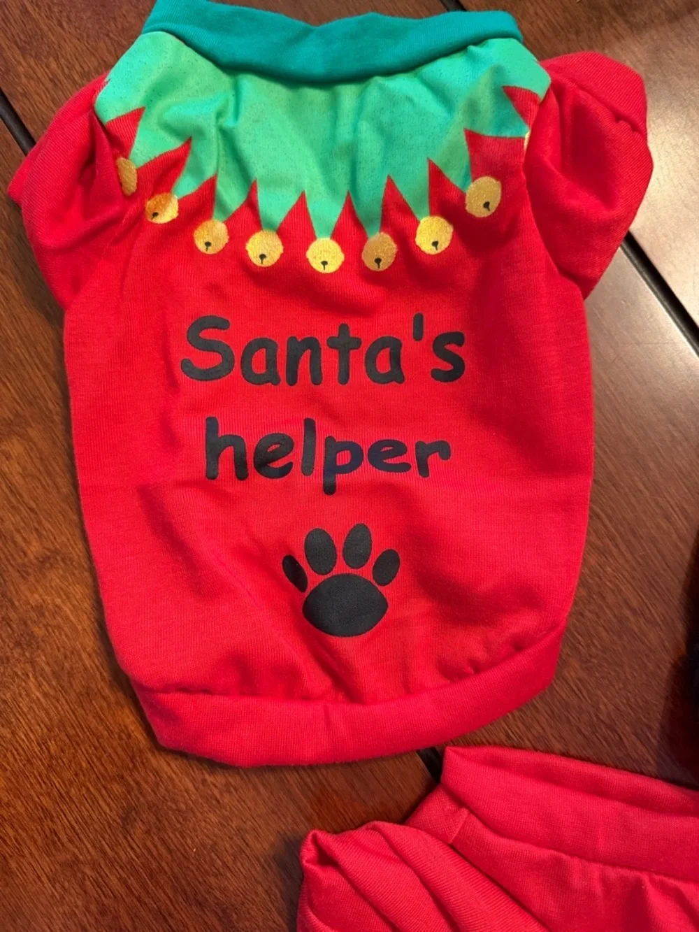 Holiday Dog Tee Set - Red Festive Designs
